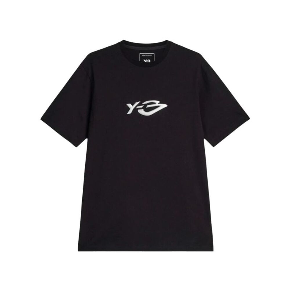 Y-3 Men Y-3 Liquid Logo Short Sleeve T-Shirt